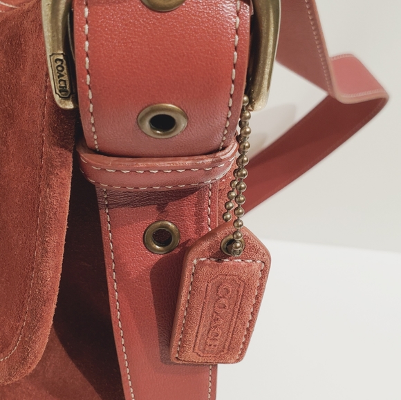 SOLD - Vintage COACH "Soho" Suede Burnt Orange Bag  No.G3S-9482  - SOLD - Picture 8 of 14